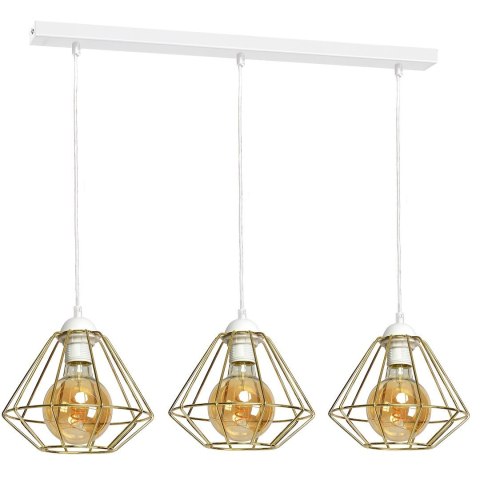 Lampa wisząca LUPO WHITE/GOLD 3xE27 Lampa wisząca LUPO WHITE/GOLD 3xE27