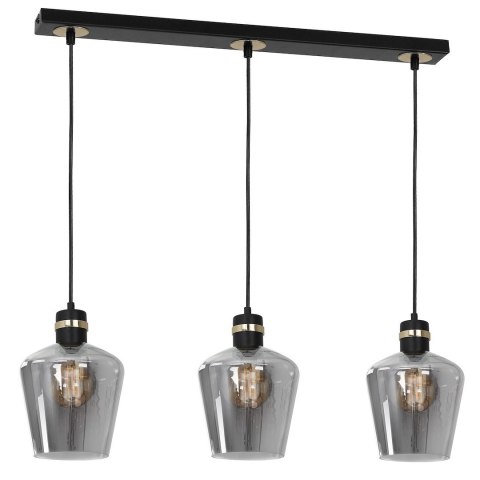 Lampa wisząca RICHMOND BLACK / GOLD 3xE27 Listwa