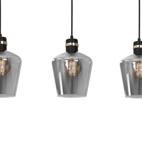 Lampa wisząca RICHMOND BLACK / GOLD 3xE27 Listwa
