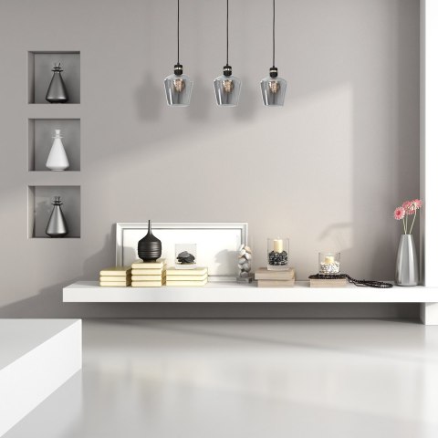 Lampa wisząca RICHMOND BLACK / GOLD 3xE27 Listwa