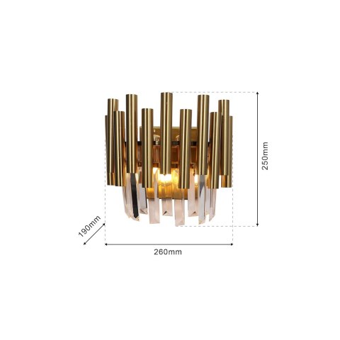 Kinkiet MADISON GOLD 2xE14
