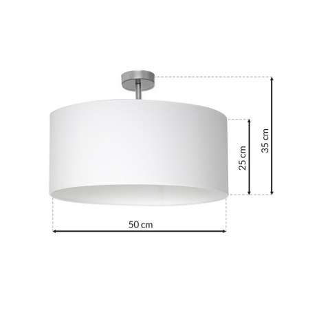 Lampa podsufitowa CASINO WHITE/CHROME 1xE27