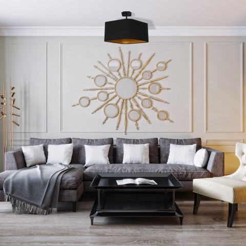 Lampa podsufitowa NAPOLI BLACK/GOLD 1xE27