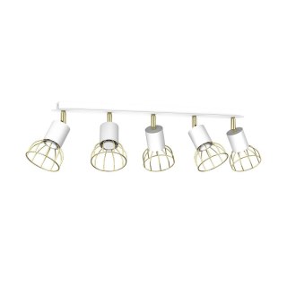 Lampa sufitowa DANTE White/Gold 5x mini GU10