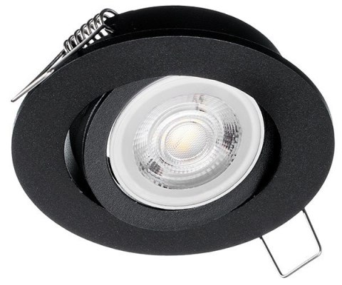 Oczko sufitowe okrągłe ruchome IP20 Black Oczko sufitowe okrągłe ruchome IP20 Black