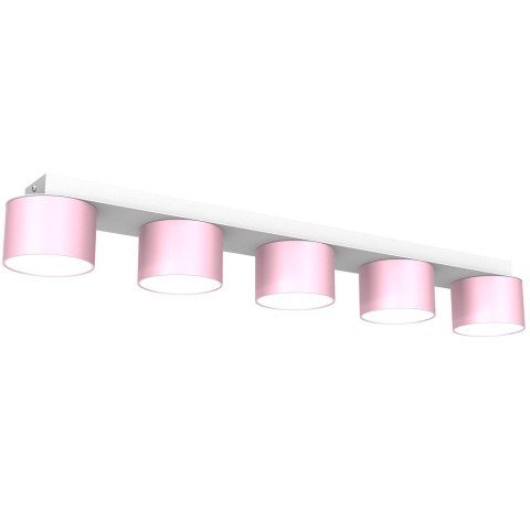 Lampa sufitowa DIXIE Pink/White 5xGX53