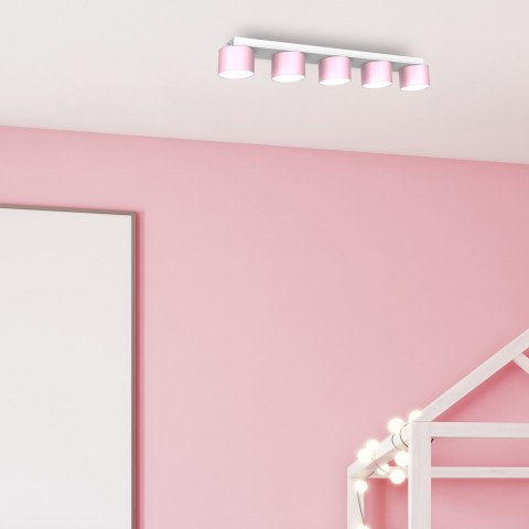 Lampa sufitowa DIXIE Pink/White 5xGX53