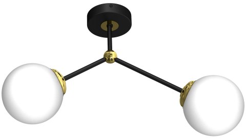 Lampa sufitowa JOY BLACK / GOLD 2xE14