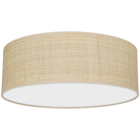 Lampa sufitowa MARSHALL WHITE / RATTAN 3xE27 Ø50cm