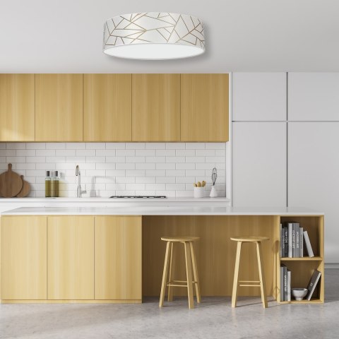 Lampa sufitowa Ziggy 3xE27 Ø50cm Biały/Złoty