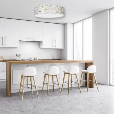 Lampa sufitowa Ziggy 3xE27 Ø50cm Biały/Złoty