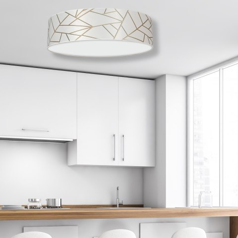 Lampa sufitowa Ziggy 3xE27 Ø50cm Biały/Złoty