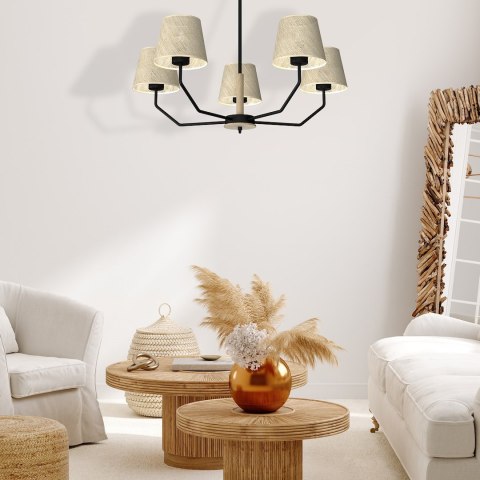 Lampa wisząca ETNA Black 5xE27