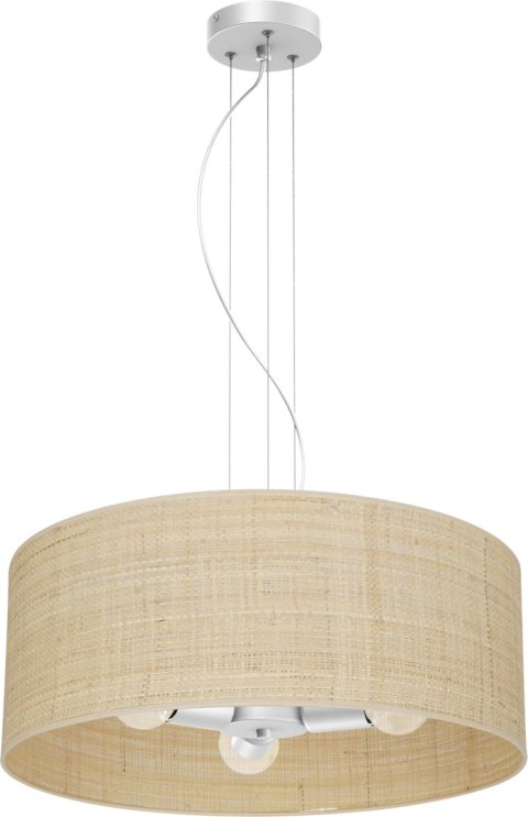 Lampa wisząca MARSHALL WHITE / RATTAN 3xE27