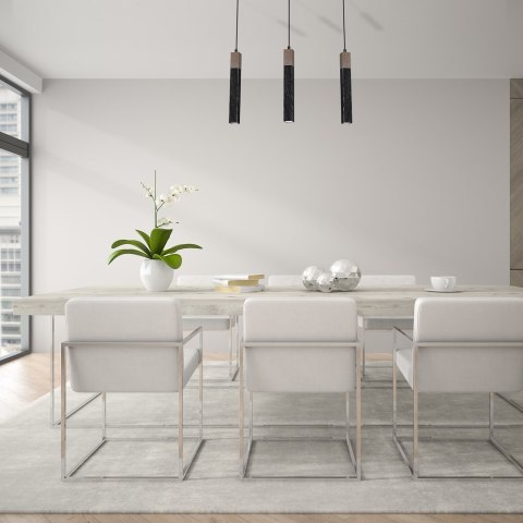 Lampa wisząca SOLO SAWN BLACK / PATINATED WOOD 3x mini GU10