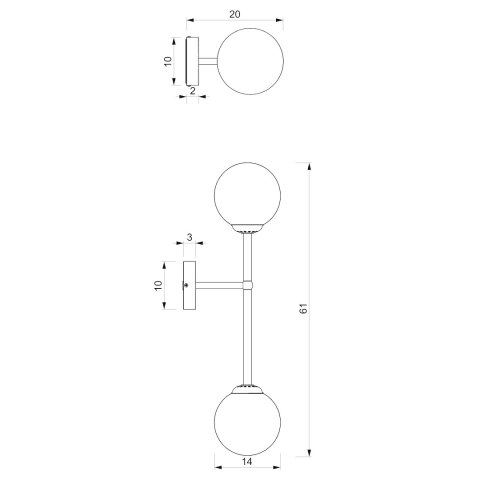 Kinkiet POP 2xE14 Kinkiet POP 2xE14