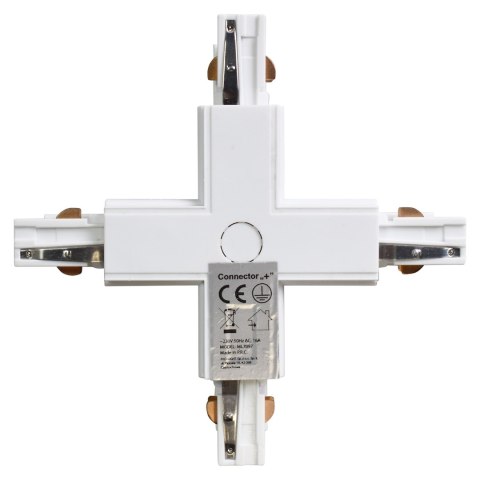 Łącznik Lampy Track Light Biały 3-obwodowy Typ: + Łącznik Lampy Track Light Biały 3-obwodowy Typ: +