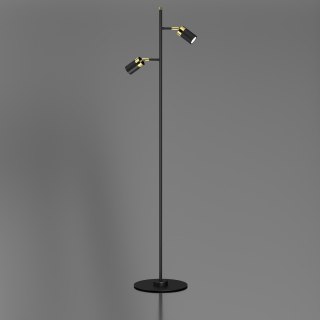 Lampa podłogowa JOKER BLACK/GOLD 2xGU10
