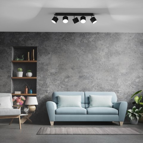 Lampa sufitowa DIXIE BLACK 5xGX53 Lampa sufitowa DIXIE BLACK 5xGX53