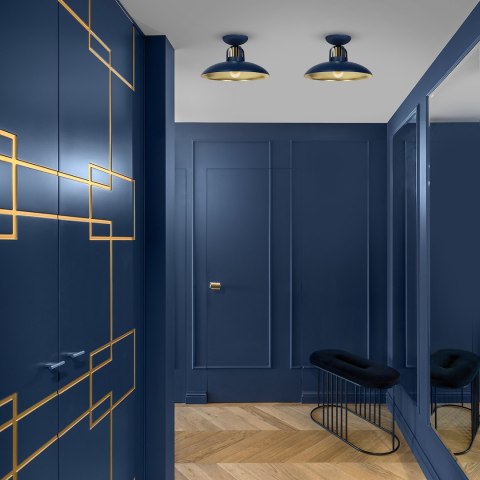 Lampa sufitowa FELIX NAVY BLUE/GOLD 1xE27 Lampa sufitowa FELIX NAVY BLUE/GOLD 1xE27