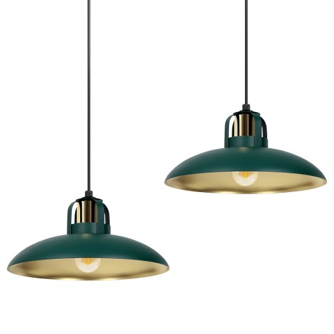 Lampa wisząca FELIX GREEN/GOLD 2xE27 Lampa wisząca FELIX GREEN/GOLD 2xE27