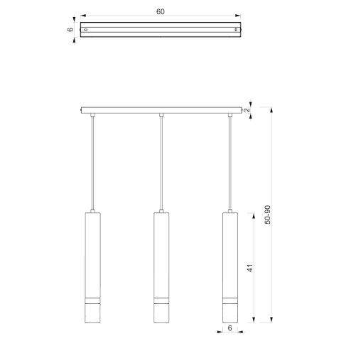 Lampa wisząca JOKER GREEN/GOLD 3xGU10