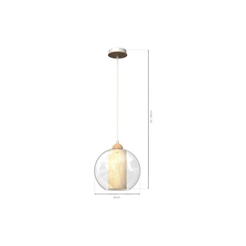 Lampa wisząca TELA 1xE27 fi25