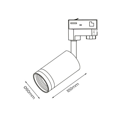 Track Spot Pipe Ring Czarny 1xGU10 - 3-obwodowy Track Spot Pipe Ring Czarny 1xGU10 - 3-obwodowy