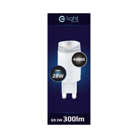 Żarówka LED 3W G9 Ceramic Soczewka Barwa: Neutralna Żarówka LED 3W G9 Ceramic Soczewka Barwa: Neutralna