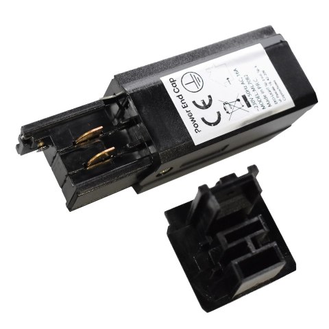 Zasilanie Prowadnicy Track Light Czarny 3-obwodowy Zasilanie Prowadnicy Track Light Czarny 3-obwodowy