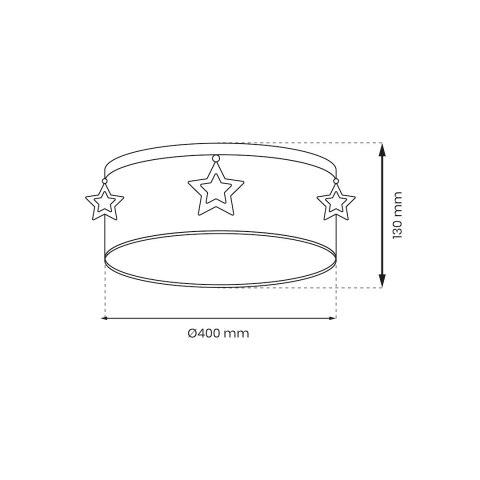 Lampa sufitowa STAR 2xE27 Lampa sufitowa STAR 2xE27