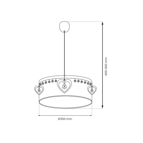 Lampa wisząca HEART 1xE27 Lampa wisząca HEART 1xE27
