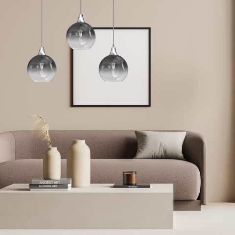 Lampa wisząca MONTE SILVER 3xE27
