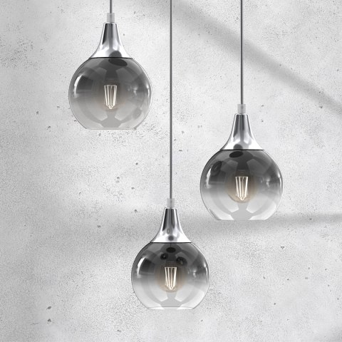 Lampa wisząca MONTE SILVER 3xE27