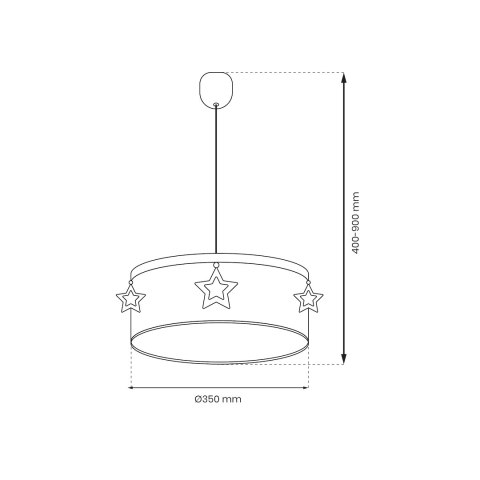 Lampa wisząca STAR 1xE27 Lampa wisząca STAR 1xE27