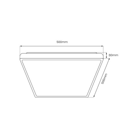 Plafon QUADRO BLACK 66W Plafon QUADRO BLACK 66W