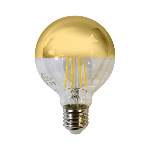 Żarówka Filamentowa LED 5W G80 E27 GOLD Barwa: Ciepła Żarówka Filamentowa LED 5W G80 E27 GOLD Barwa: Ciepła