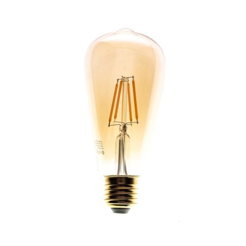 Żarówka Filamentowa LED 6W ST64 E27 2700K Amber Żarówka Filamentowa LED 6W ST64 E27 2700K Amber