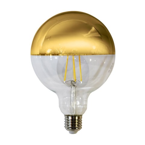Żarówka Filamentowa LED 7W G125 E27 GOLD Barwa: Ciepła Żarówka Filamentowa LED 7W G125 E27 GOLD Barwa: Ciepła