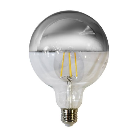 Żarówka Filamentowa LED 7W G125 E27 SILVER Barwa: Ciepła Żarówka Filamentowa LED 7W G125 E27 SILVER Barwa: Ciepła