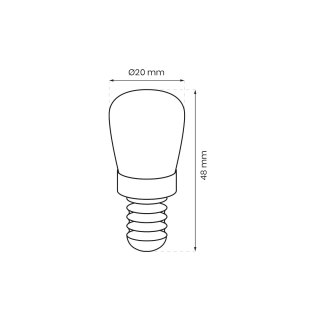 Żarówka LED 1,5W ST22 E14 3000K Do Lodówek