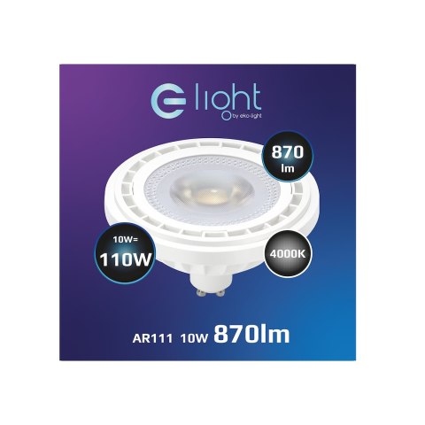 Żarówka LED 10W AR111 GU10 4000K/ Biały Żarówka LED 10W AR111 GU10 4000K/ Biały