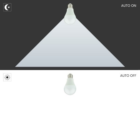 Żarówka LED 9W A60 E27 3000K Zmierzchowa Żarówka LED 9W A60 E27 3000K Zmierzchowa