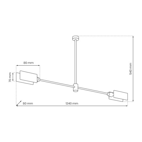 Lampa sufitowa ASTRA 2xE27 Lampa sufitowa ASTRA 2xE27