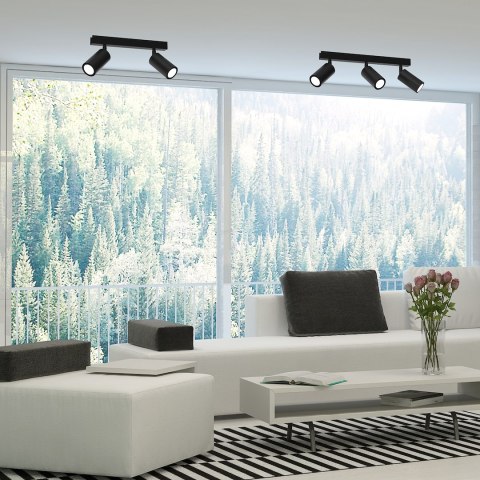 Lampa sufitowa HUDSON BLACK 2xGU10 Lampa sufitowa HUDSON BLACK 2xGU10