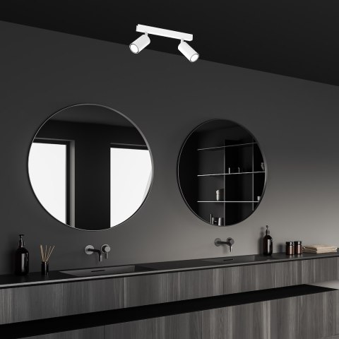 Lampa sufitowa Hudson 2xGU10 Biały Lampa sufitowa Hudson 2xGU10 Biały