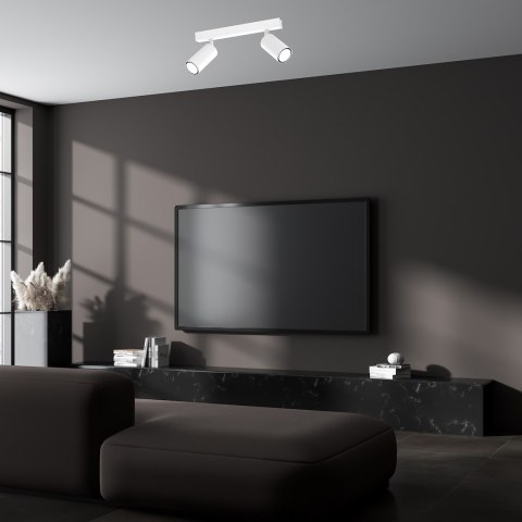 Lampa sufitowa Hudson 2xGU10 Biały Lampa sufitowa Hudson 2xGU10 Biały