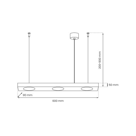 Lampa wisząca ALEXANDER 3xGX53 Lampa wisząca ALEXANDER 3xGX53