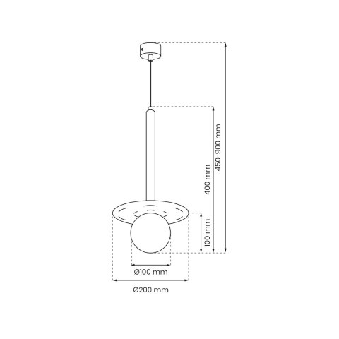 Lampa wisząca FUTURA 1xG9 Lampa wisząca FUTURA 1xG9