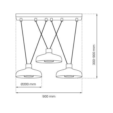 Lampa wisząca LINEA 3xGX53 Lampa wisząca LINEA 3xGX53